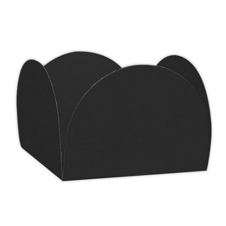 Forminha 4 Pétalas para Doces Preto 50 unidades  