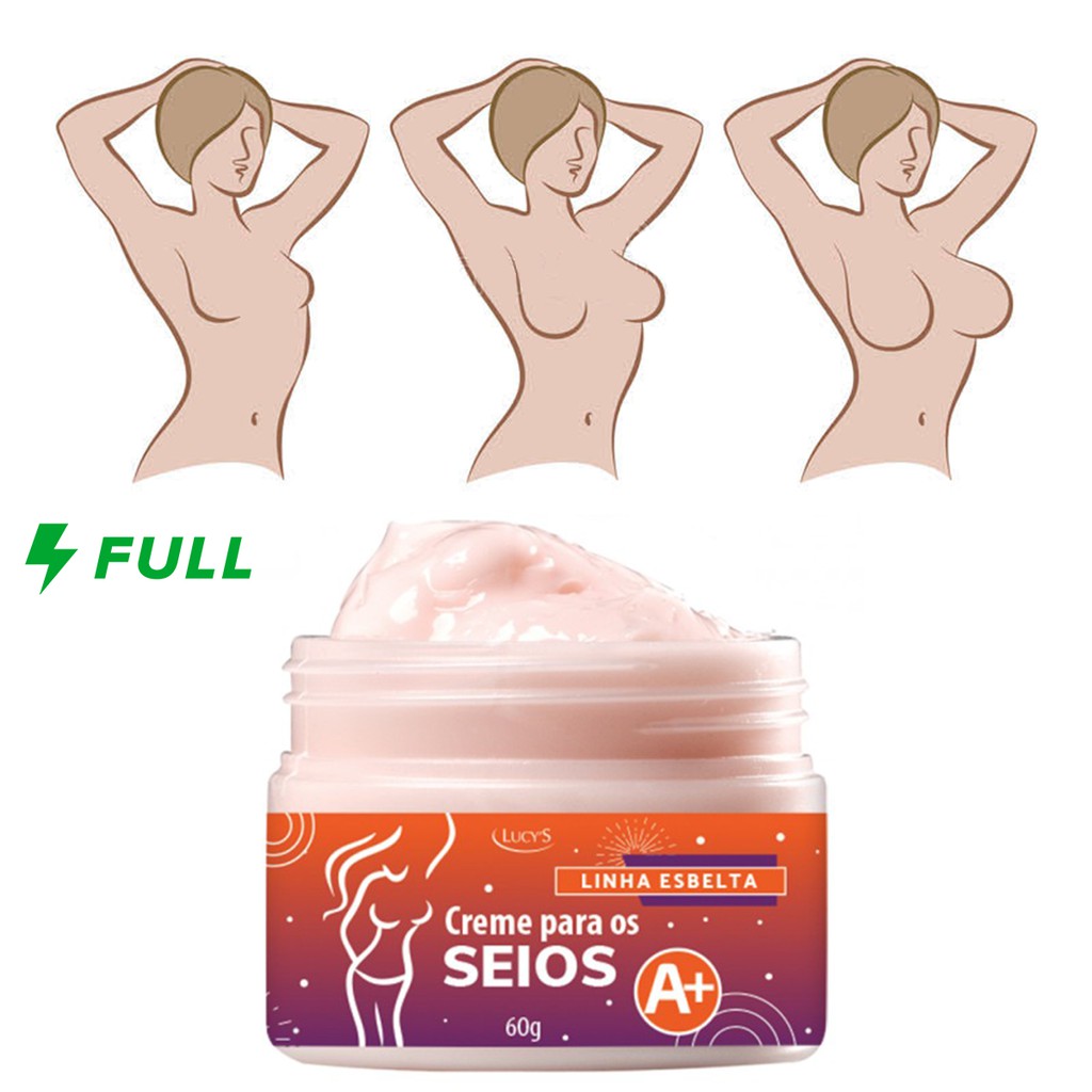 Creme para Seios A+ 2 em 1: Aumenta e Firma Peitos Pequenos e Flácidos 60g Commipheroline, Adipofill