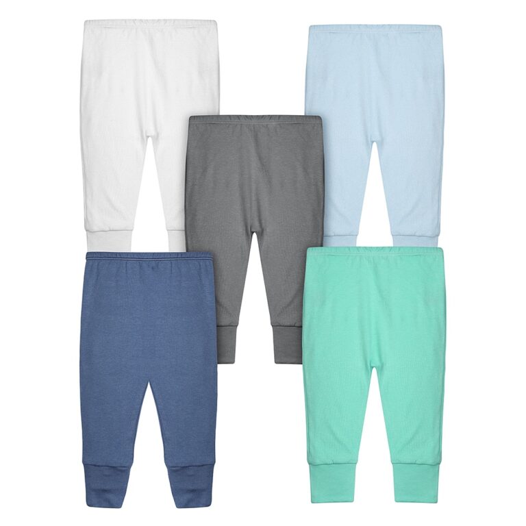 Calça Bebê Mijão Vira Pé Kit 5 Peças Masculin