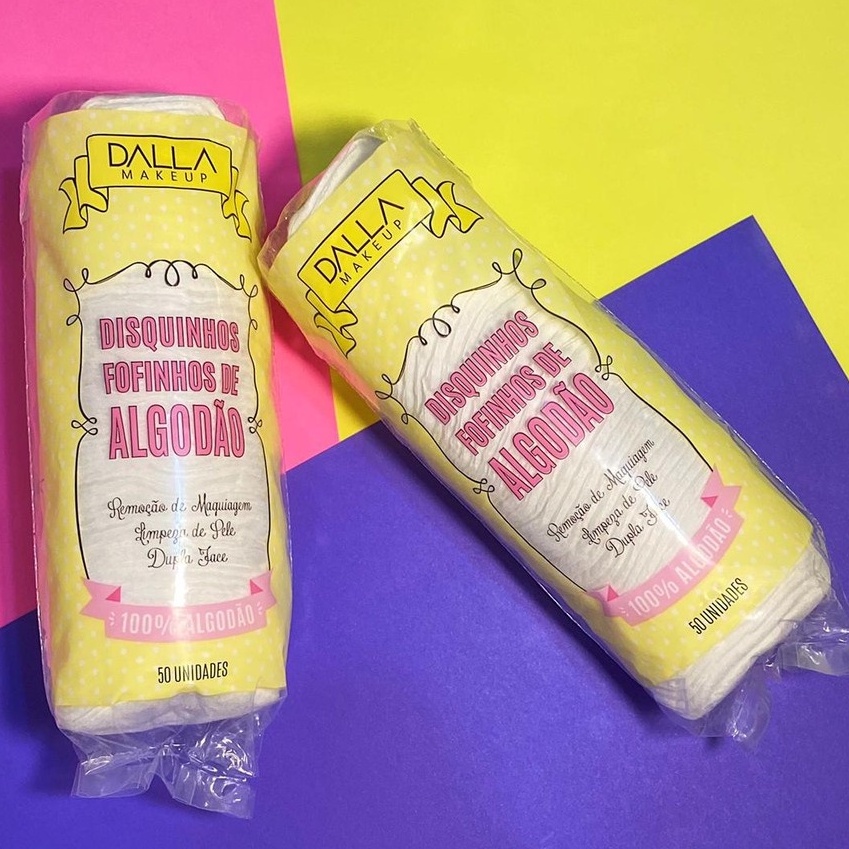 Discos de Algodão para Limpeza Facial – Dalla Makeup