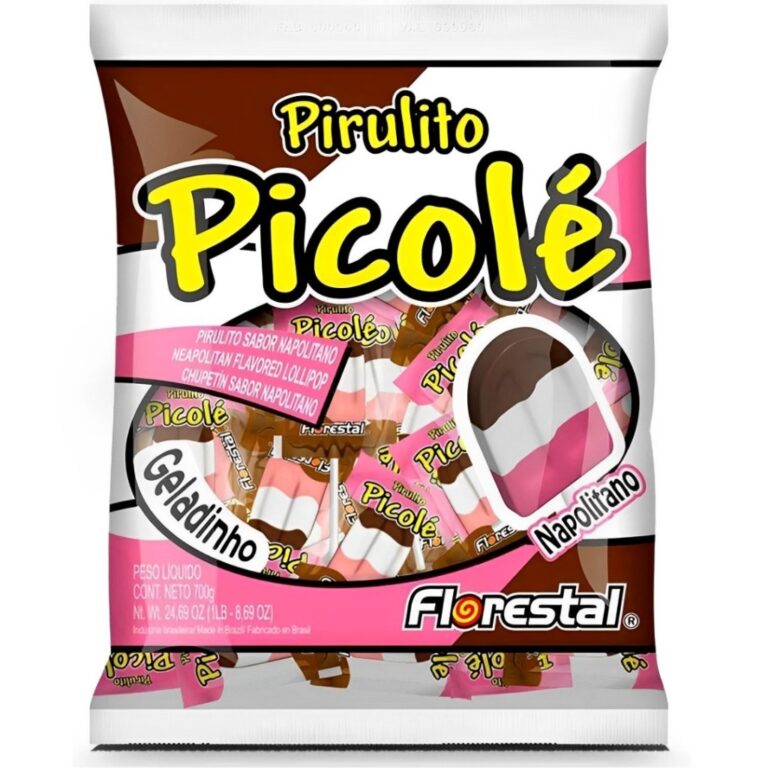 Pirulito Picolé Napolitano C/50 Unidades – 