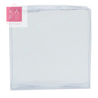 Caixa de Acetato Transparente P/ 4 Doces Ref 32  8