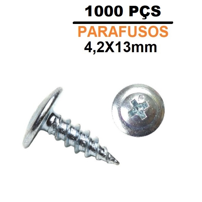 Parafuso Ponta Agulha Para Forro  Pvc Drywall 4,2&