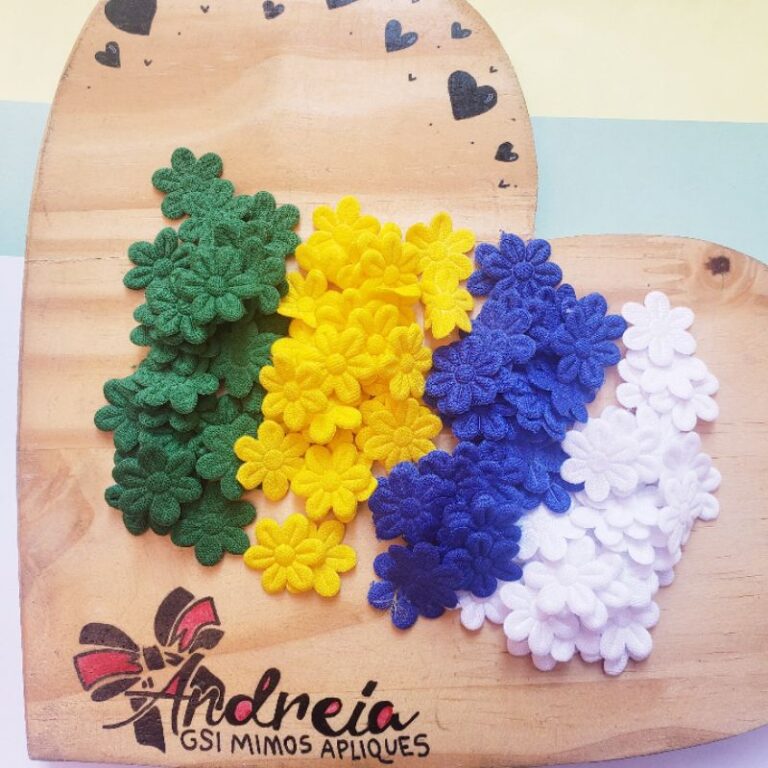 Flor florzinha Ultrassom tecido escolha a cor