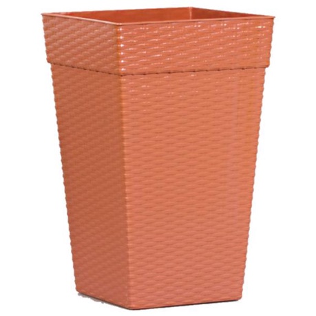 VASO QUADR COLUNA CERAMICO RATTAN 28 LTS