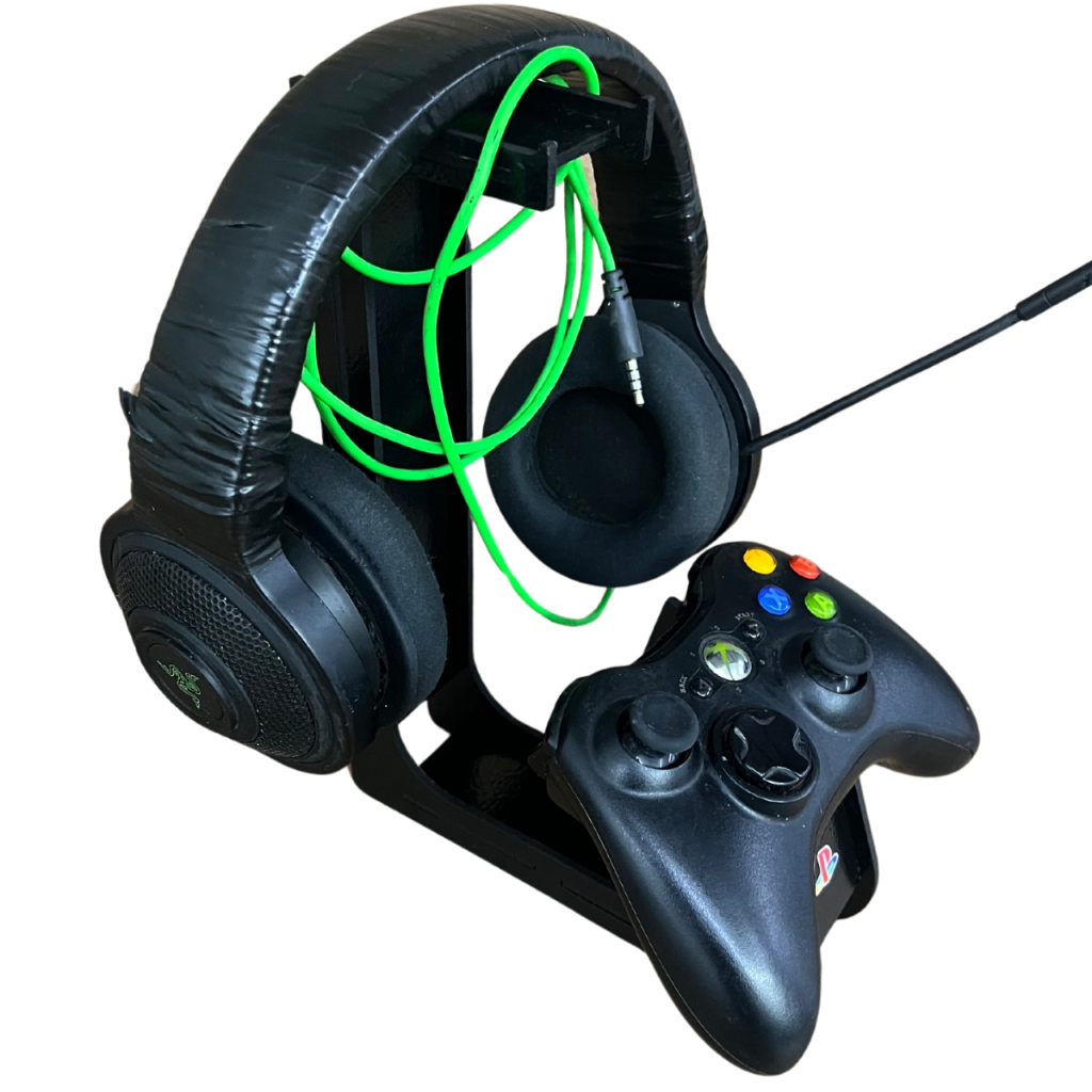 Suporte Para Controle De Mesa, Ps3, Ps4, Ps5, Xbox, Nitendo, Headset, Fone Gamer em MDF