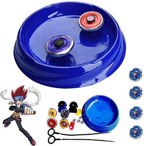 Brinquedo 4 Beyblade Com Metal Led + 2 Lançador +