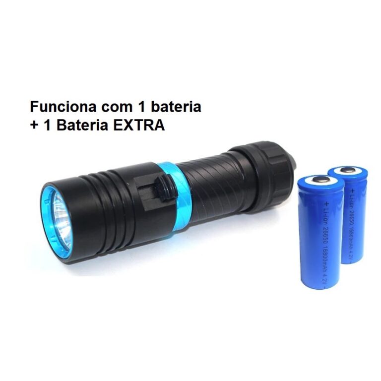 Lanterna De Mergulho Led Cree T6 Profissional Supe