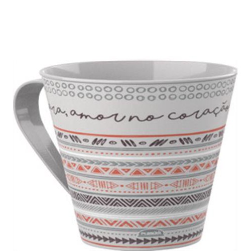 Caneca 360ml Café da Manhã Resistente Ideal para