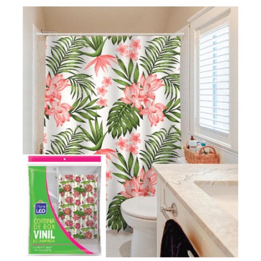 Cortina P/ Box Vinil Estampada – 1,35×2