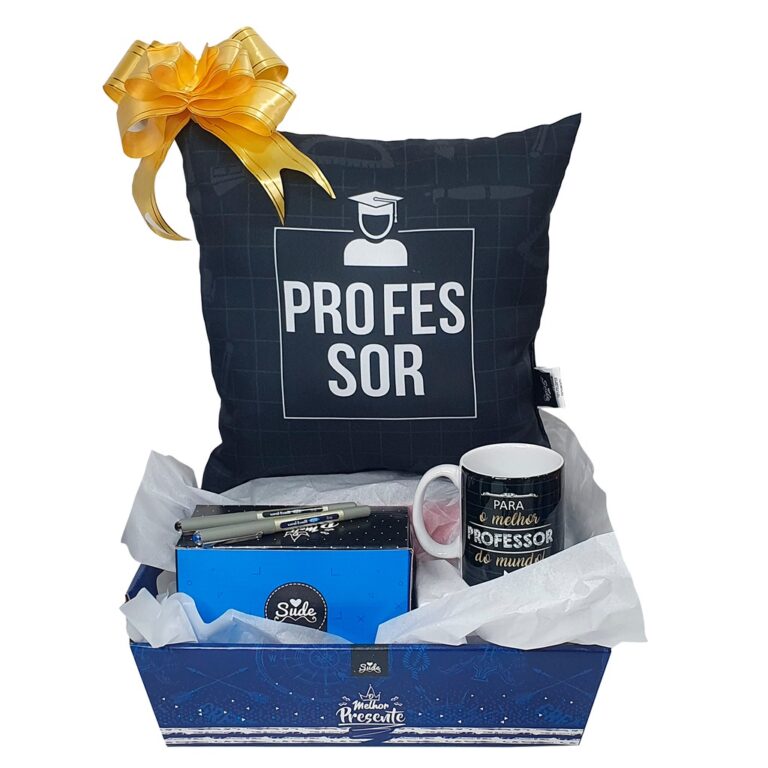 Presente P/ Professor Almofada + Caneca + 2 Caneta