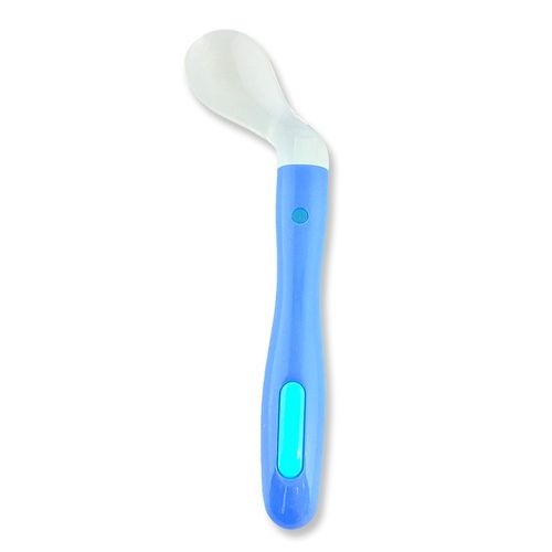 COLHER CHUCA BABY DE SILICONE COM PONTA DE LADO