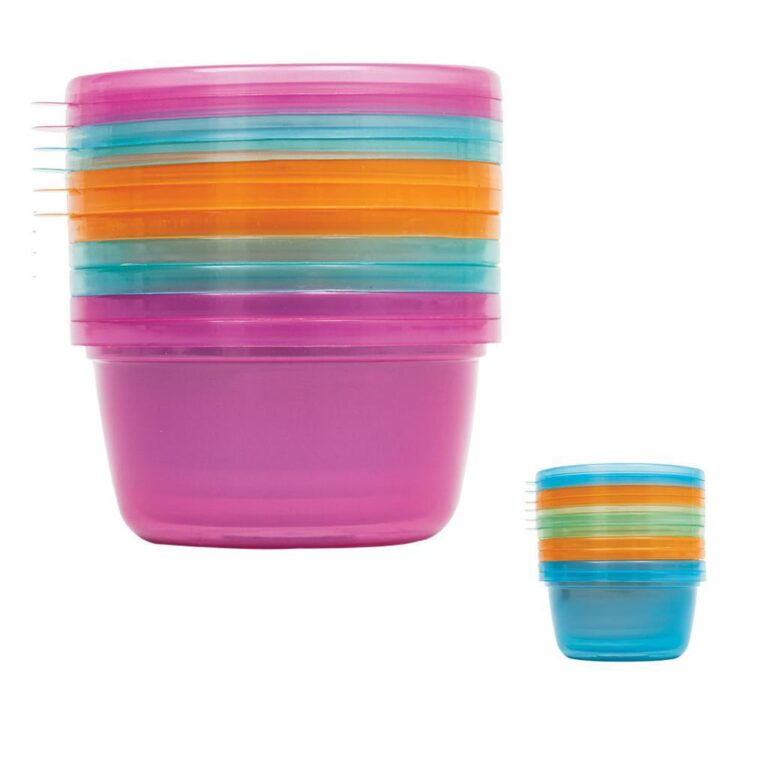 Kit Alimentacao 6 Potes Para Armazenar Papinha Bub
