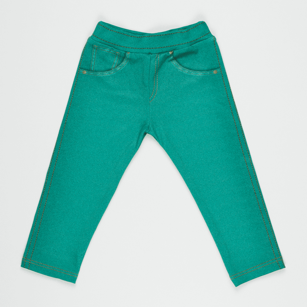 Calça Fake Jeans Bebê e Infantil Verde MiniBoo Proteção Solar 50+