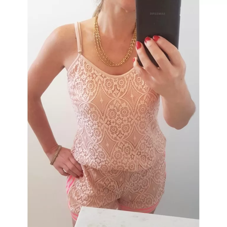 Conjunto em Renda Rosê Summer
