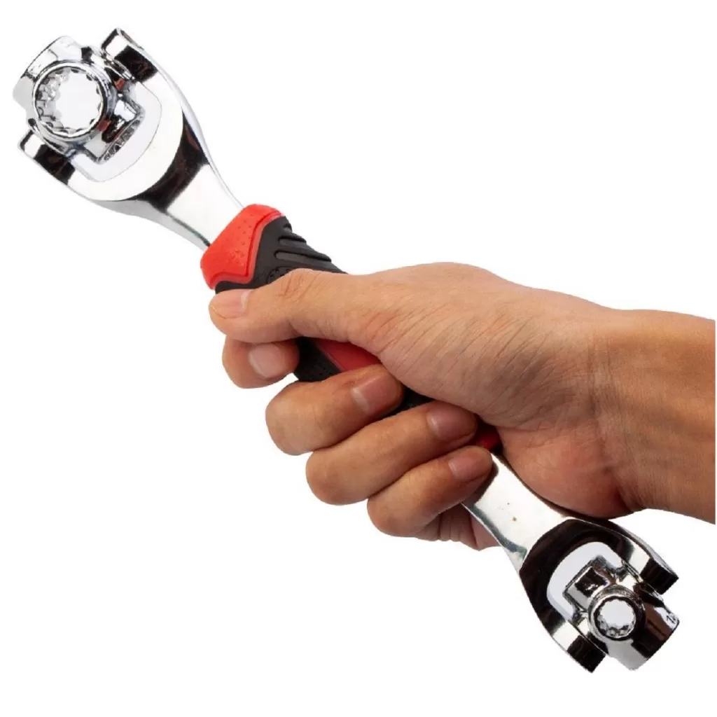 Chave multifuncional 48 x 1 – Chave Universal 48 em 1 Soquete 360. tigre 2 cabeças giratórias