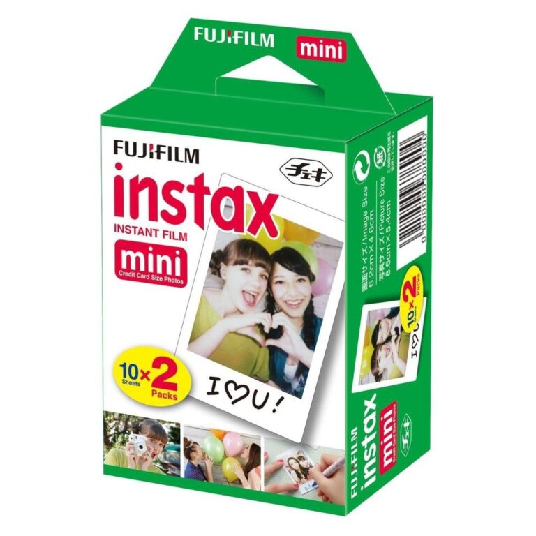 Filme Instax Mini Instantâneo Fujifilm com 20 Uni