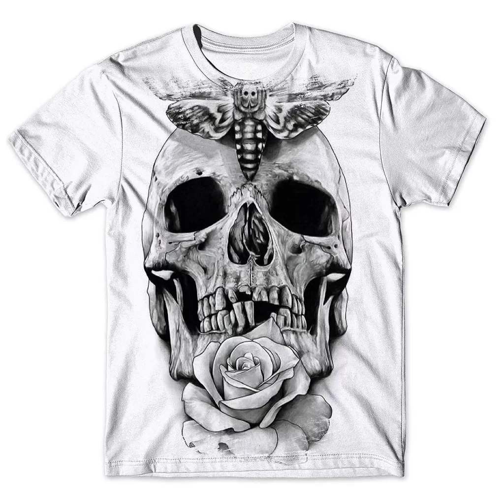Camisa Camiseta Masculina Caveira Mexicana 85