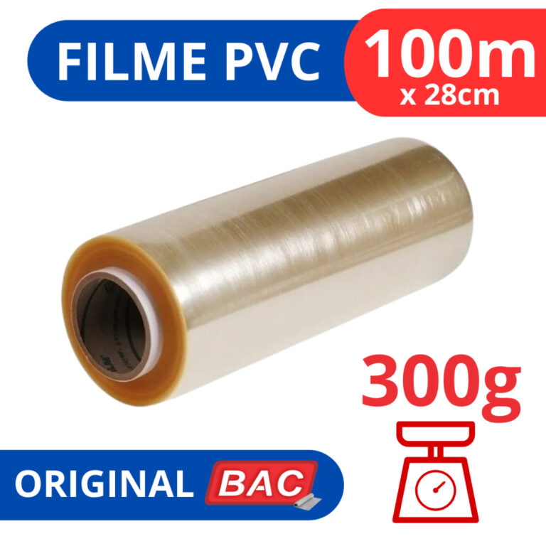 Rolo Bobina Plastico De Filme Pvc 28cm X 100 Metro
