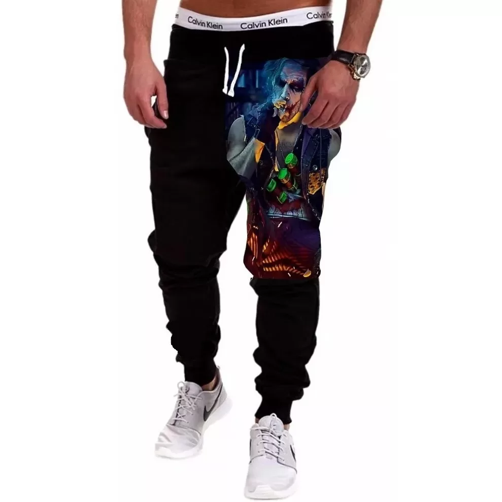 Calça Masculina de Moletom Estampada por Sublimação Coringa Smooke A250