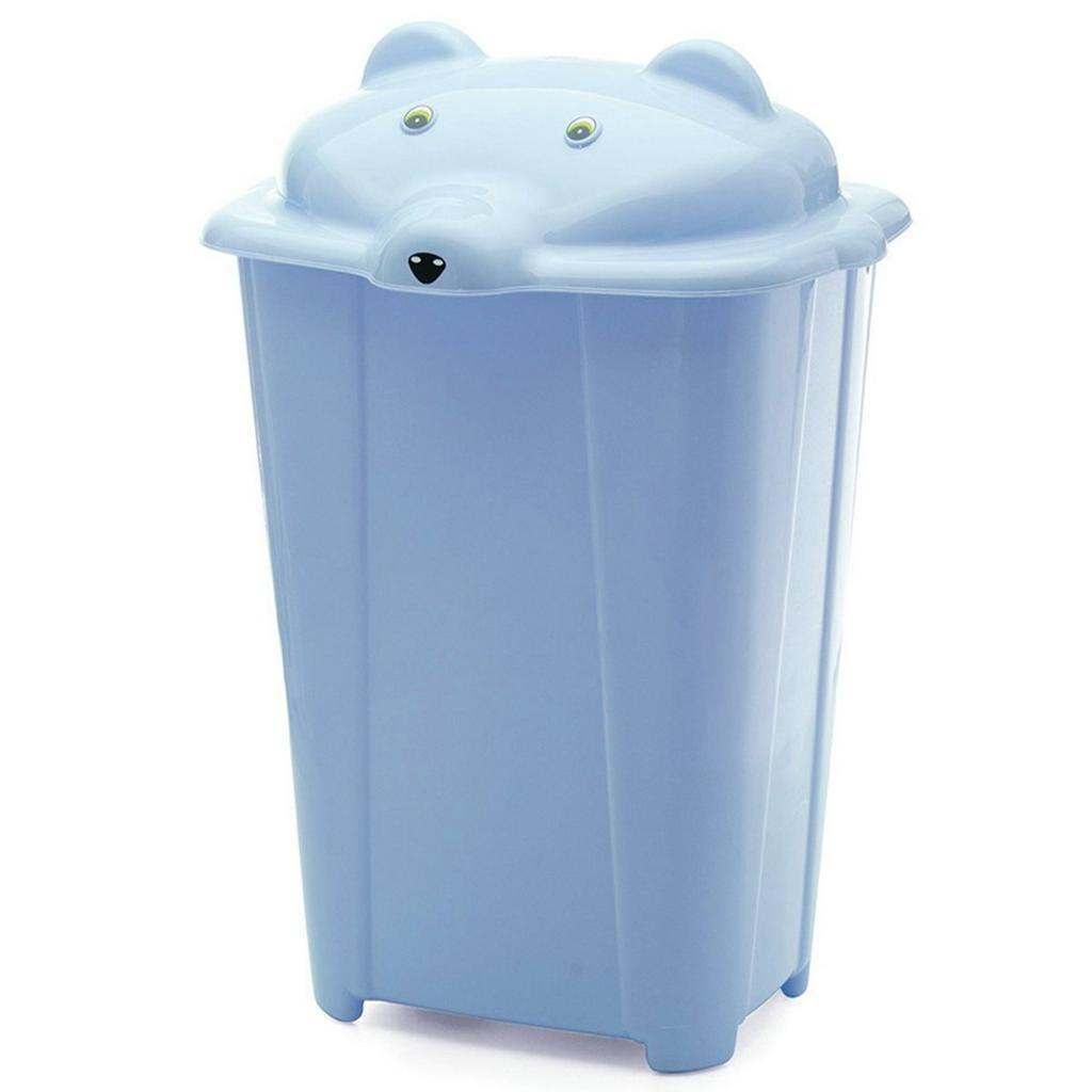 Cesto P/ Roupas Ursinho Adoleta Bebe 44 Litros – Azul