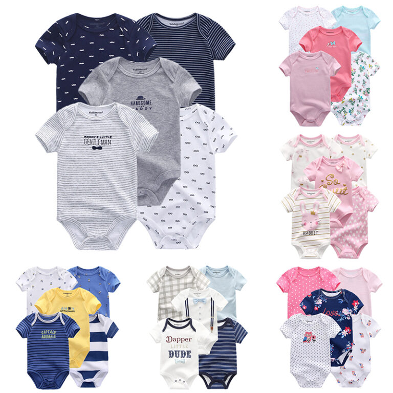 kiddiezoom 5 Pcs 100% Algodão Bebê Meninos Menin