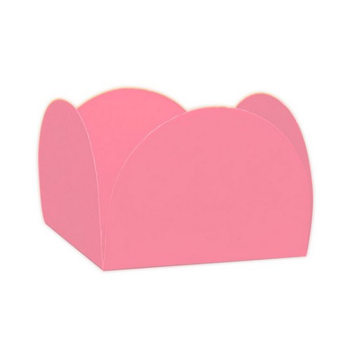 Forminha 4 Pétalas para Doces Rosa -50 unidades N