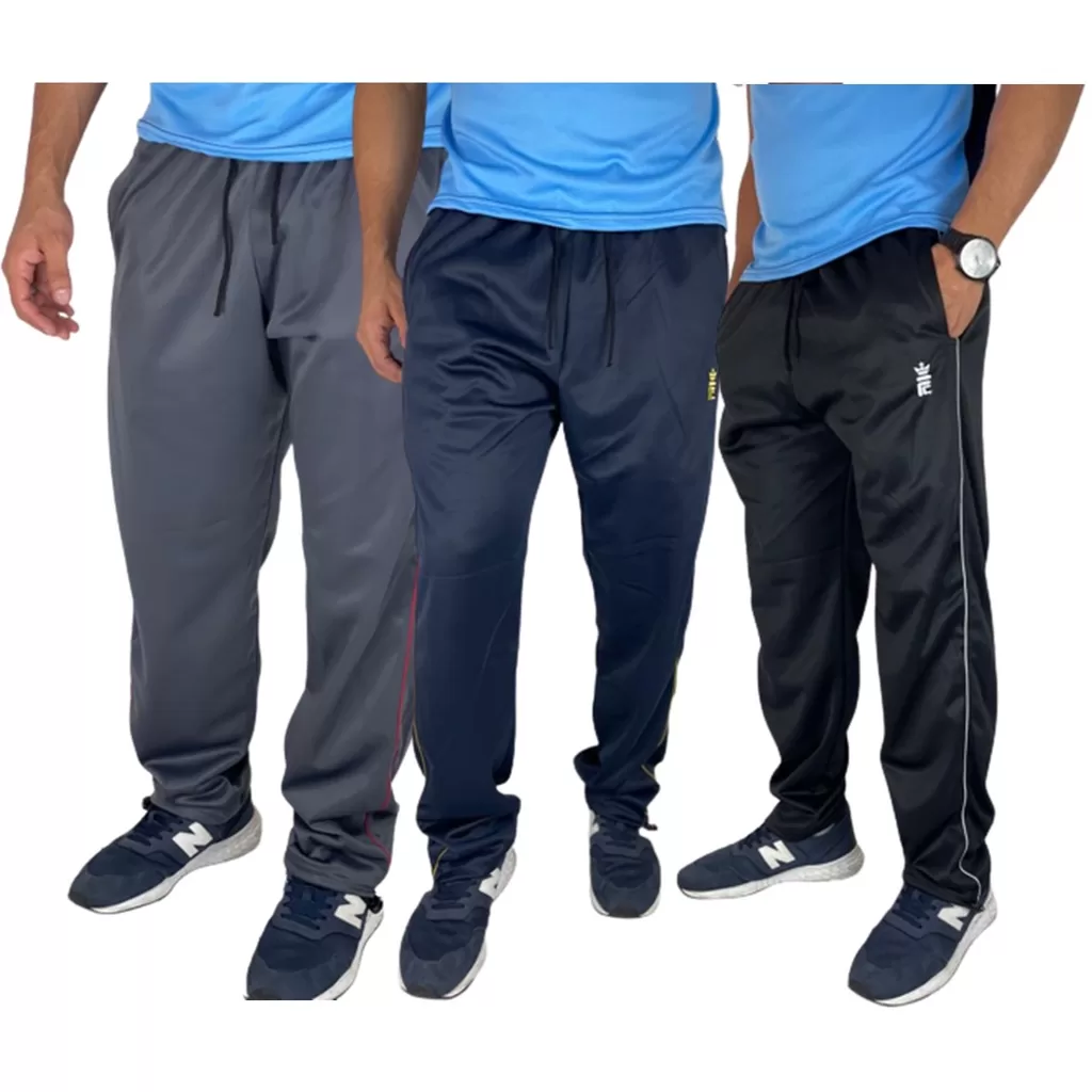 Kit 03 Calça Masculina Dry Fit Poliester Academia Esportiva Caminhada Corrida Fit