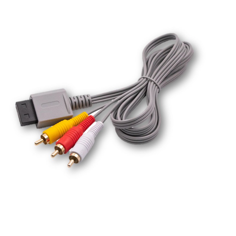Cabo Av Para Nintendo Wii Ponta Dourada 1.80Cm
