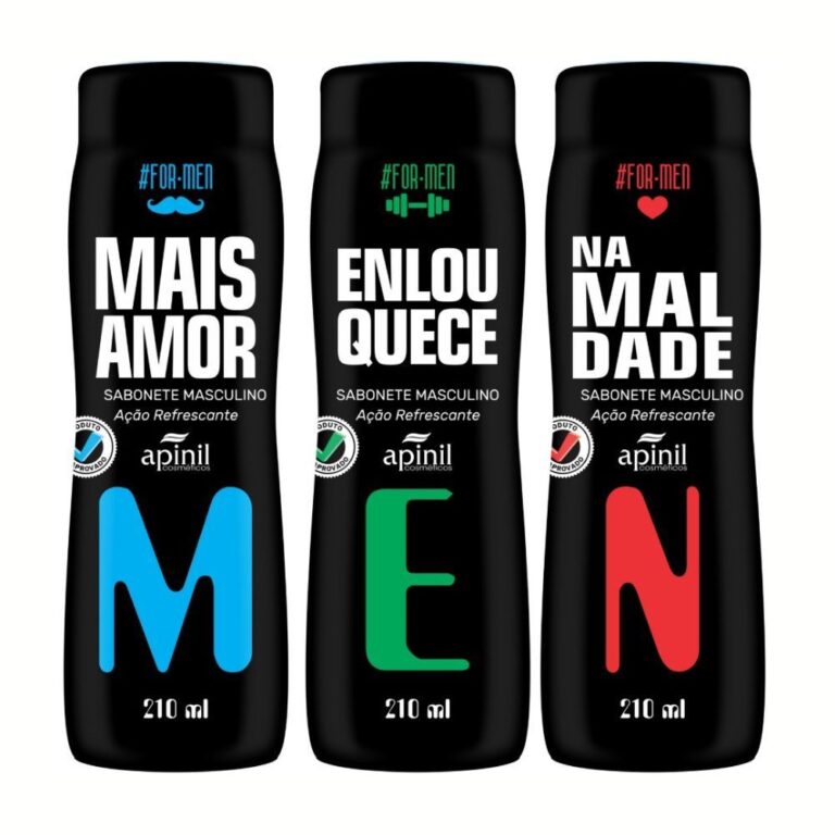 KIT 3 Sabonetes Íntimo Masculino ForMen 210ml API