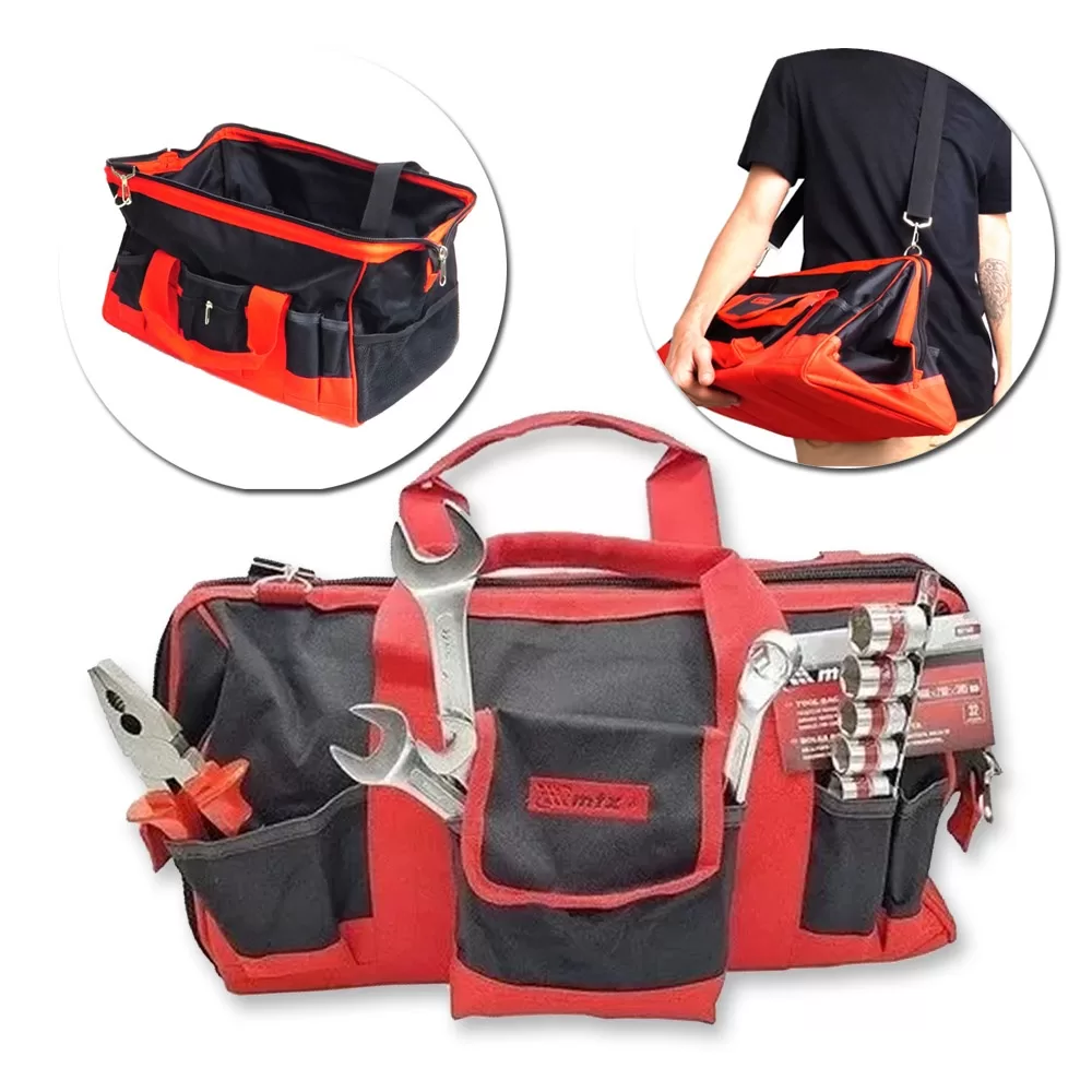 Bolsa Mala Maleta Tira Colo Pasta p/ Ferramentas p/ Marceneiros Eletricista Pedreiro 32 Bolsos Maqui