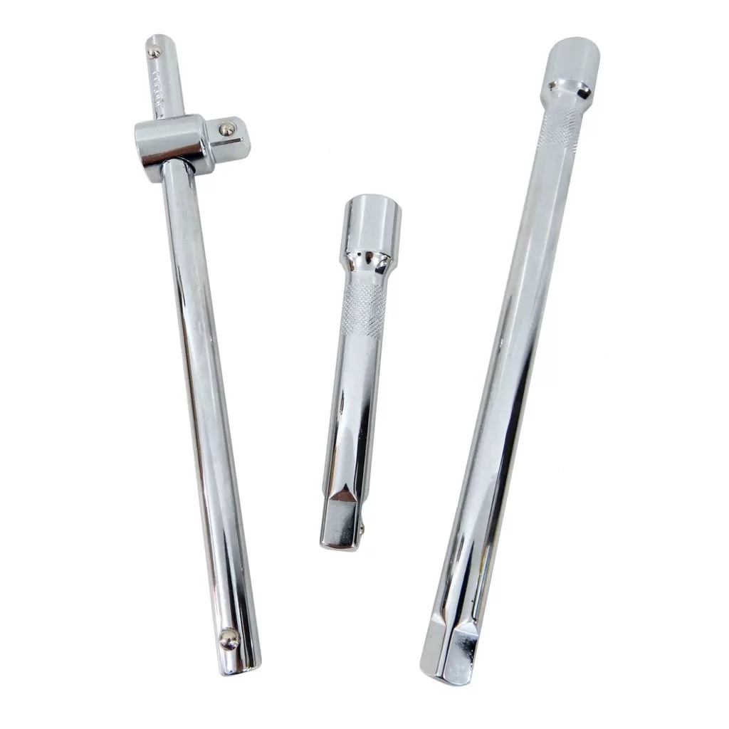 Kit Jogo De Extensão Para Soquetes 1/2 Polegadas 3 Peças