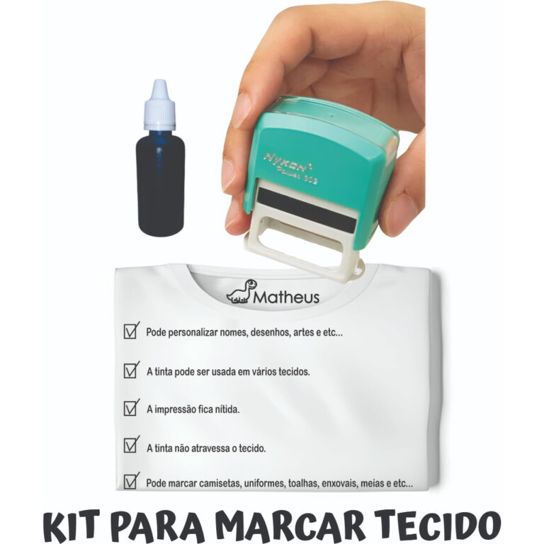 Carimbo Automático Personalizado + Tinta Para Tec