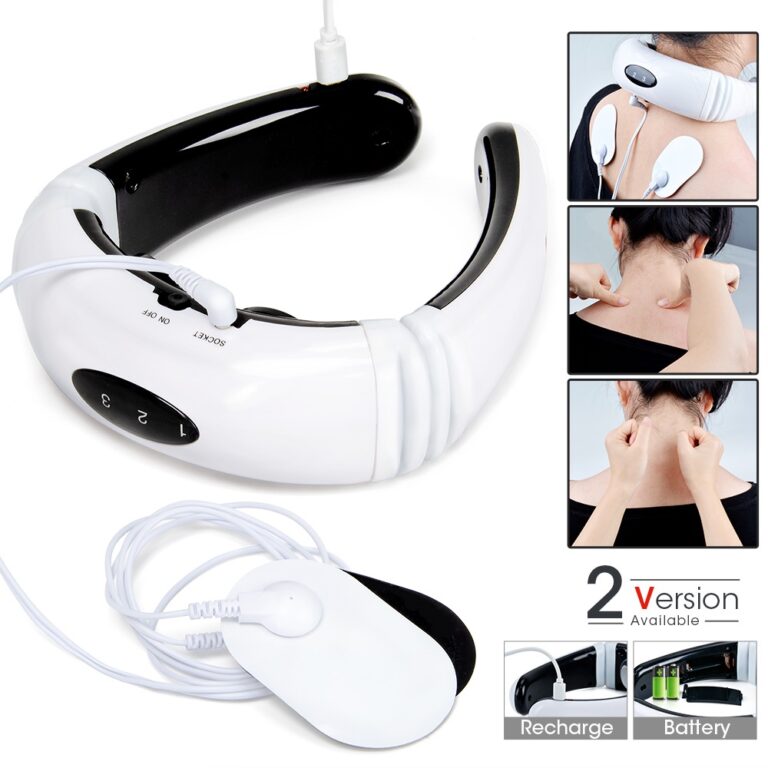Massageador elétrico de pescoço com 6 modos, mas