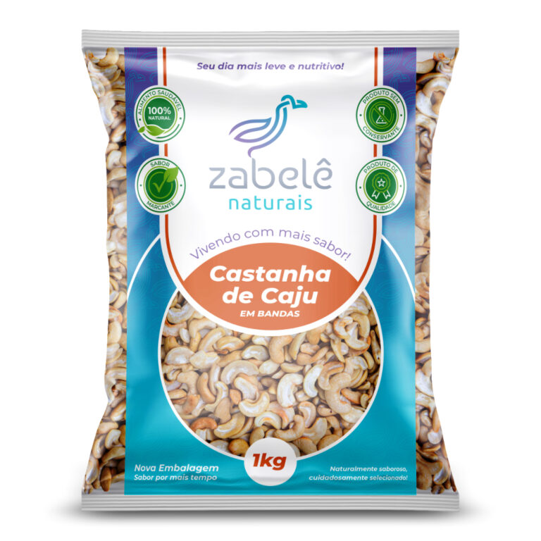 Castanha De Caju 1kg Em Bandas  Torrada- Zabele