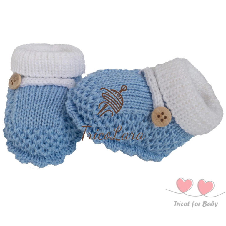 Sapatinho De Bebê Em Tricô de Linha Sapato Bebê