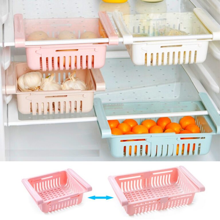 Kit 2 Cesto Organizador de Geladeira Gaveta Extra