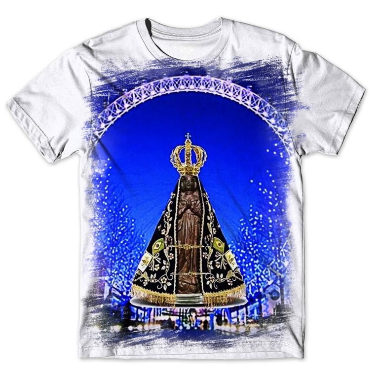 Camisa Camiseta Masculina Nossa Senhora Aparecida 