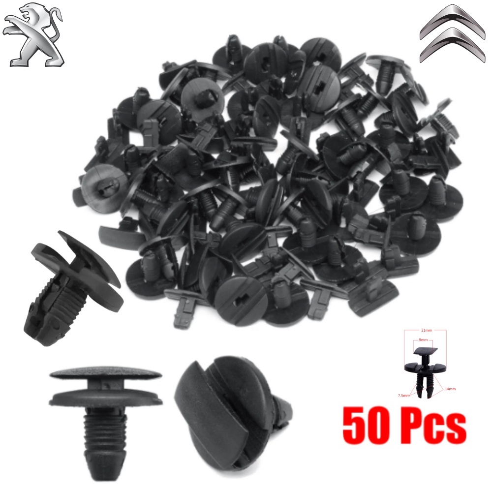 50 Presilhas Grampos Parachoque Parabarro Citroen Aircross C3 C4 Ds3