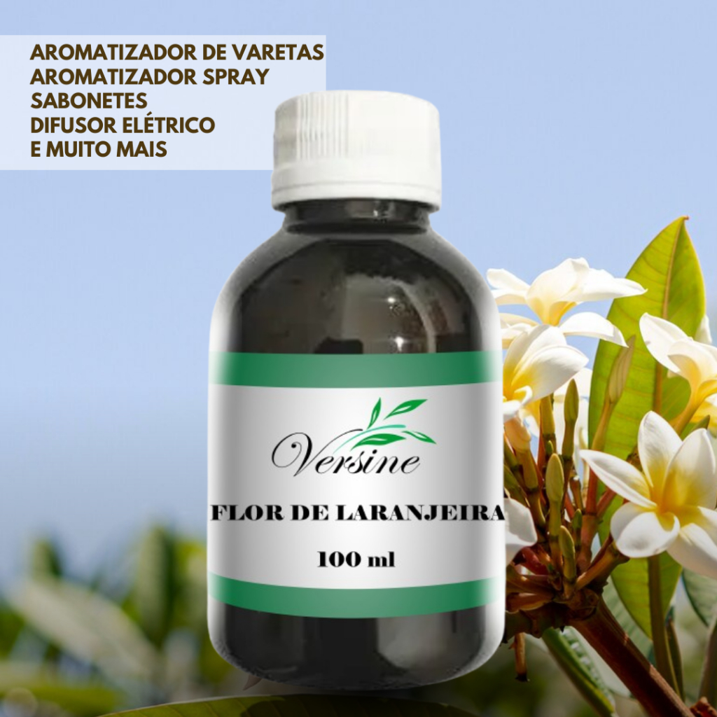 Essência Flor de Laranjeira 100 ml Difusor Aromatizador Versine
