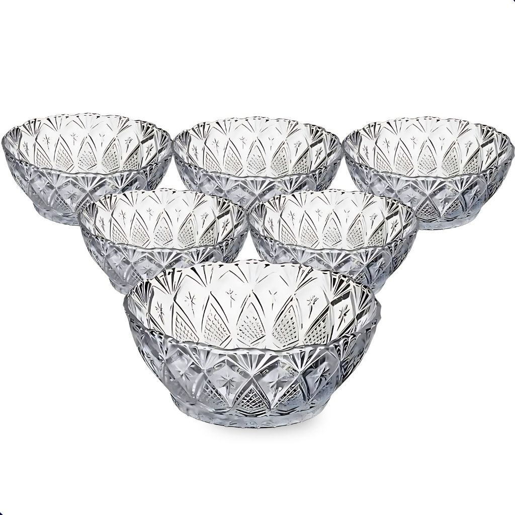 Kit Bowls de Vidro 150ml Toffee Tigela Sobremesa Petisqueira | Transparente Mesa Posta 6 a 24 Peças