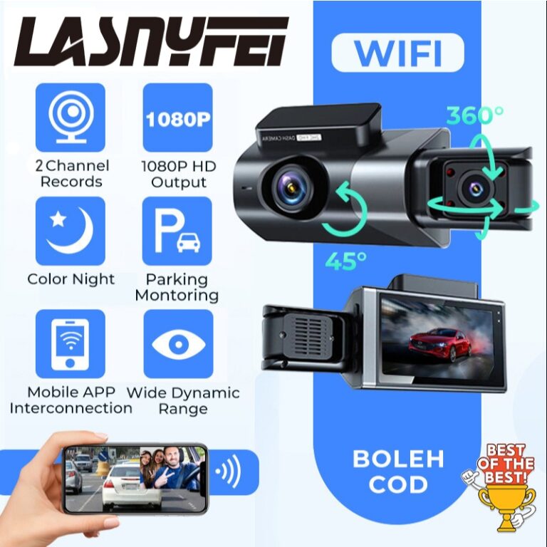 X6 WIFI Traço Cam 2 Lente 1080P Carro DVR Gravado