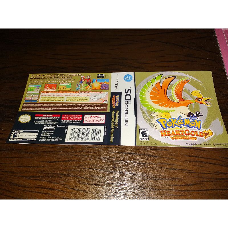 2 encartes pokémon para Nintendo DS e 3DS heartgold Platinum Black version white version pokémon Y s