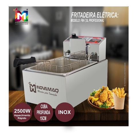 Fritadeira Elétrica Profissional – Fm-7,5l 