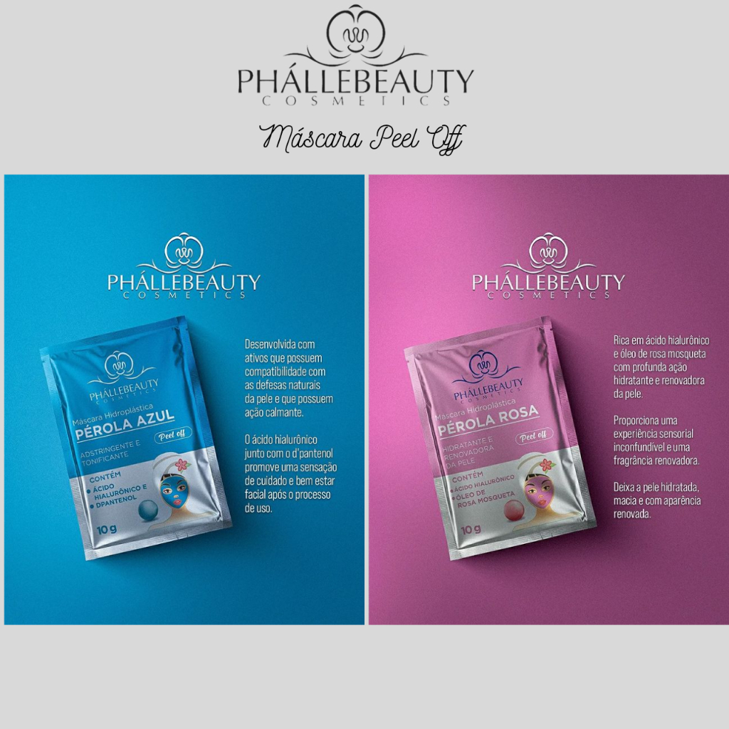 Mascara Facial Hidroplástica Peel Off Pérola  – PhalleBeauty