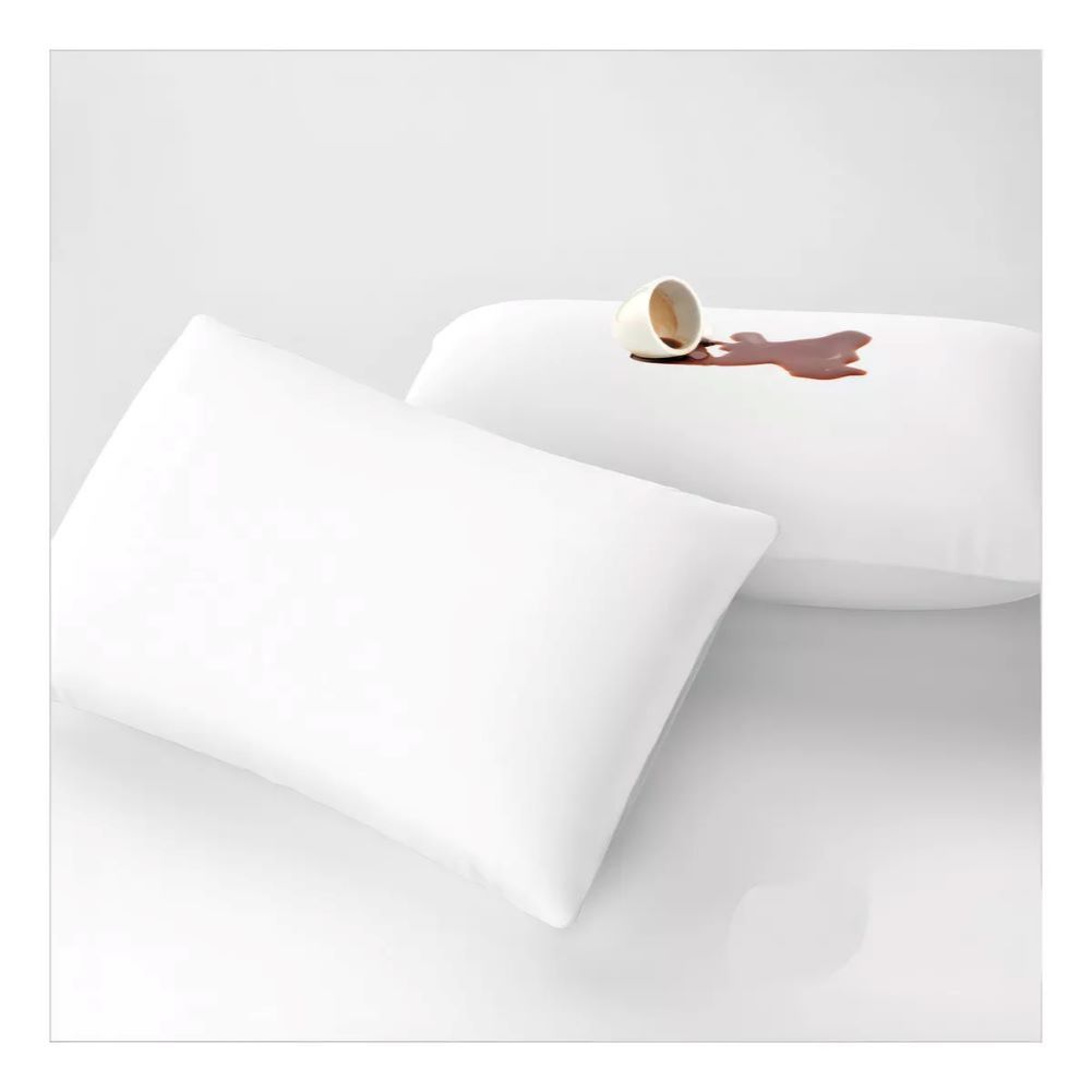 Kit 4 fronha impermeável anti-ácaro com zíper Branco 70cm x 50cm Promoção