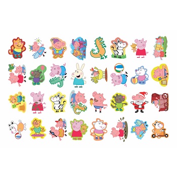 Tatuagens Temporárias 32 pçs – Pink Pig