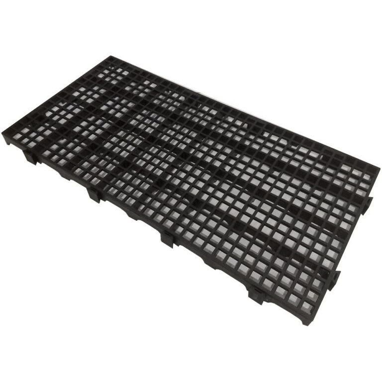 Kit 10 Pisos Plástico Preto Estrado 50x25cm estra