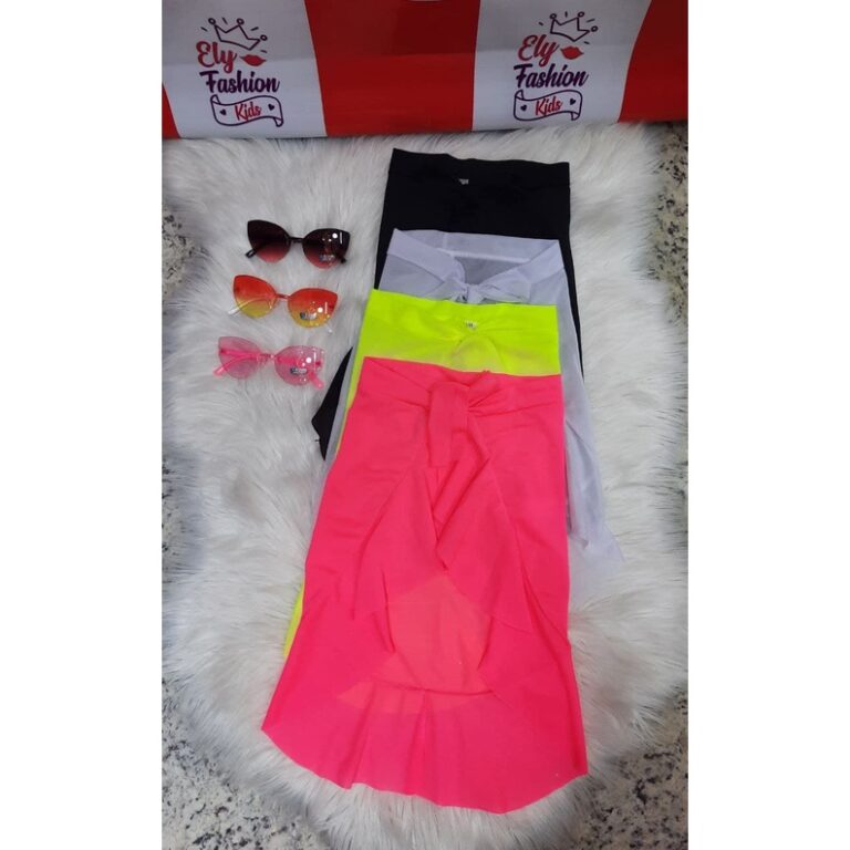 Saida de praia infantil poa blogueirinha Moda prai