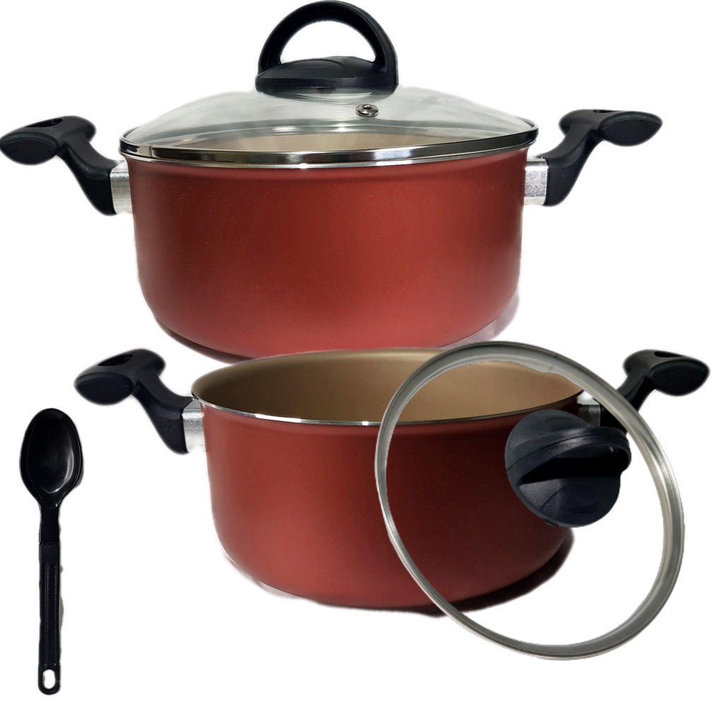 Kit 2 Panelas Panela Plus Tamanho N. 20 E 18 Antiaderente